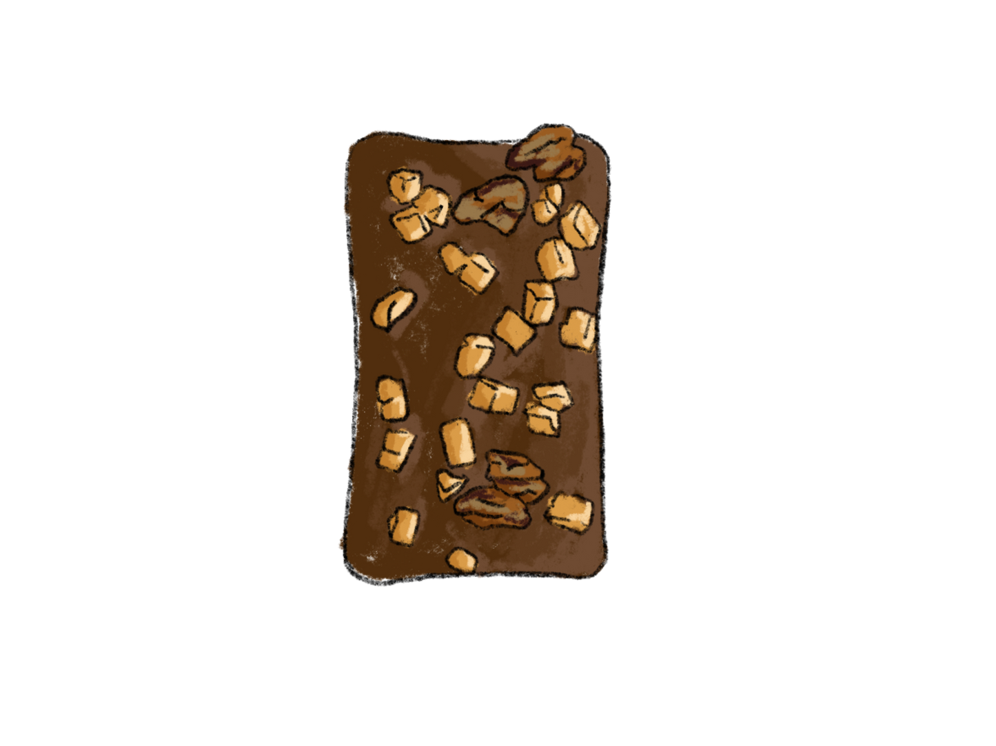 Pecan & White Chocolate Chocolate Slab